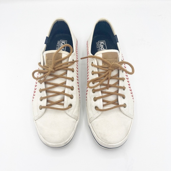 Keds Kickstart Pennant Sneakers in Cream - Picture 1 of 6
